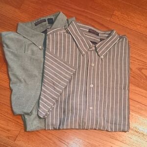 MARKDOWN 2 Van Heusen Wrinkle Free Oxford Short Sleeve Shirts XXL